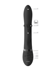 VIVE Halo Ring Rabbit Vibrator Black - Lustly