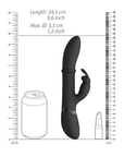 VIVE Halo Ring Rabbit Vibrator Black - Lustly