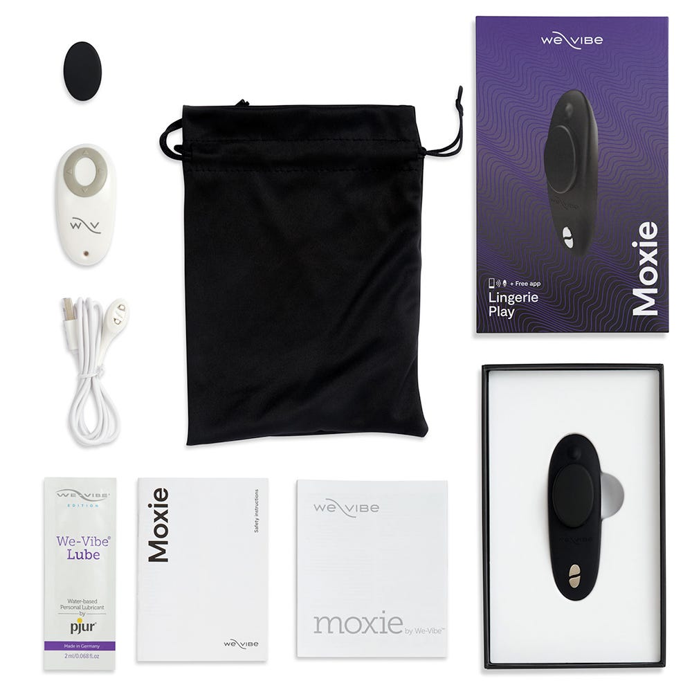 We - Vibe Moxie Satin Black Trosvibrator - Lustly