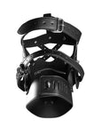 XTREME Head Harness with Zip - up Mouth and Lock - Lustly