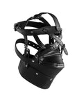 XTREME Head Harness with Zip - up Mouth and Lock - Lustly