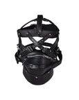 XTREME Head Harness with Zip - up Mouth and Lock - Lustly