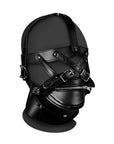 XTREME Head Harness with Zip - up Mouth and Lock - Lustly