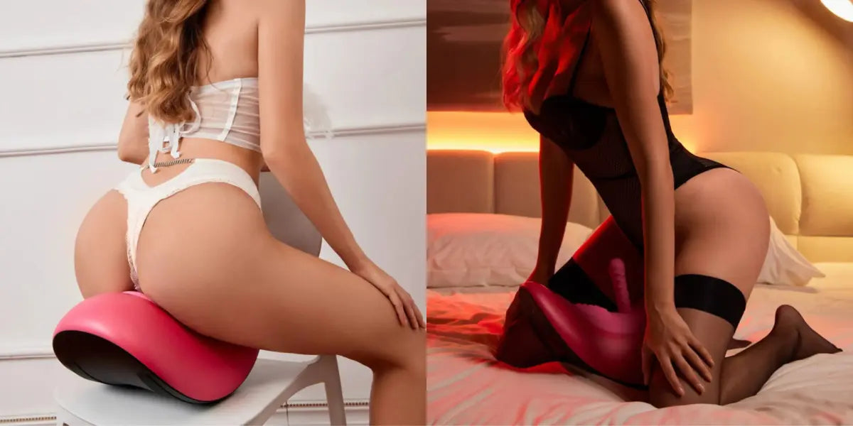 Bilden visar två tjejer som visar upp produkten Vibeoad Ride on