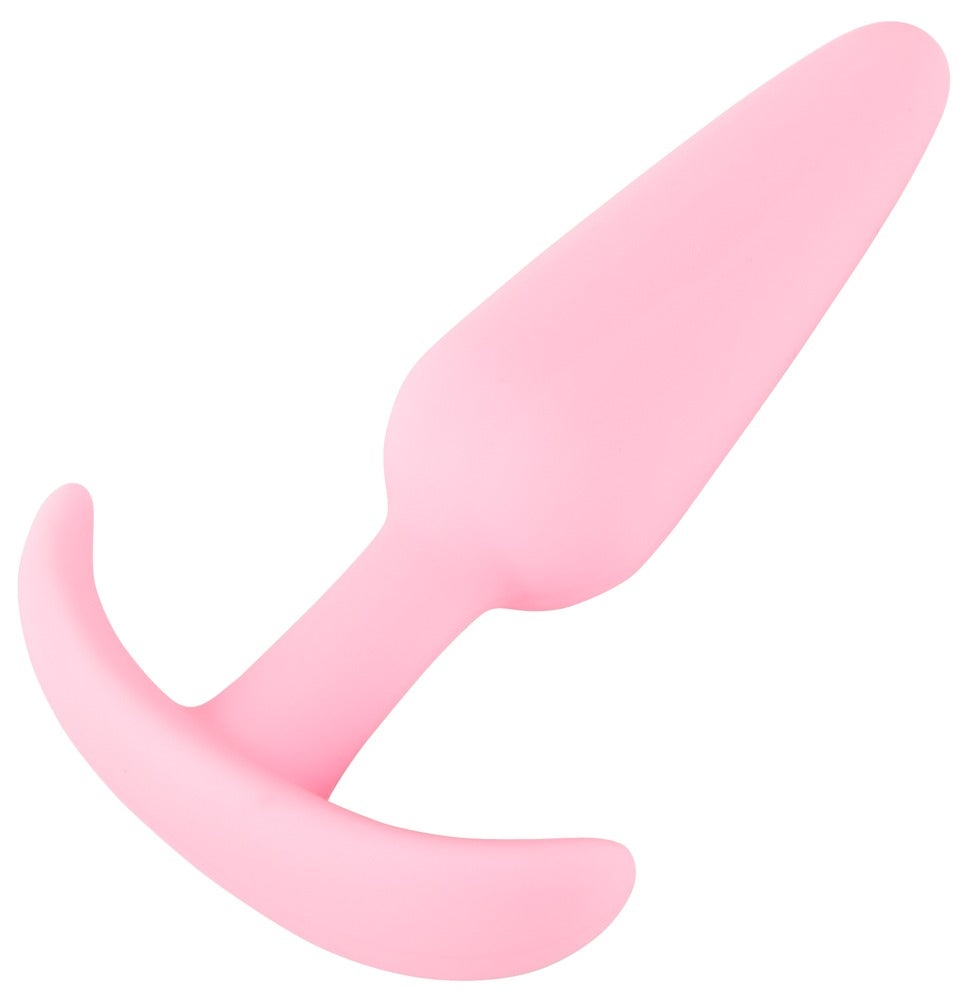 Rosa Cuties buttplug i mjuk böjlig silikon