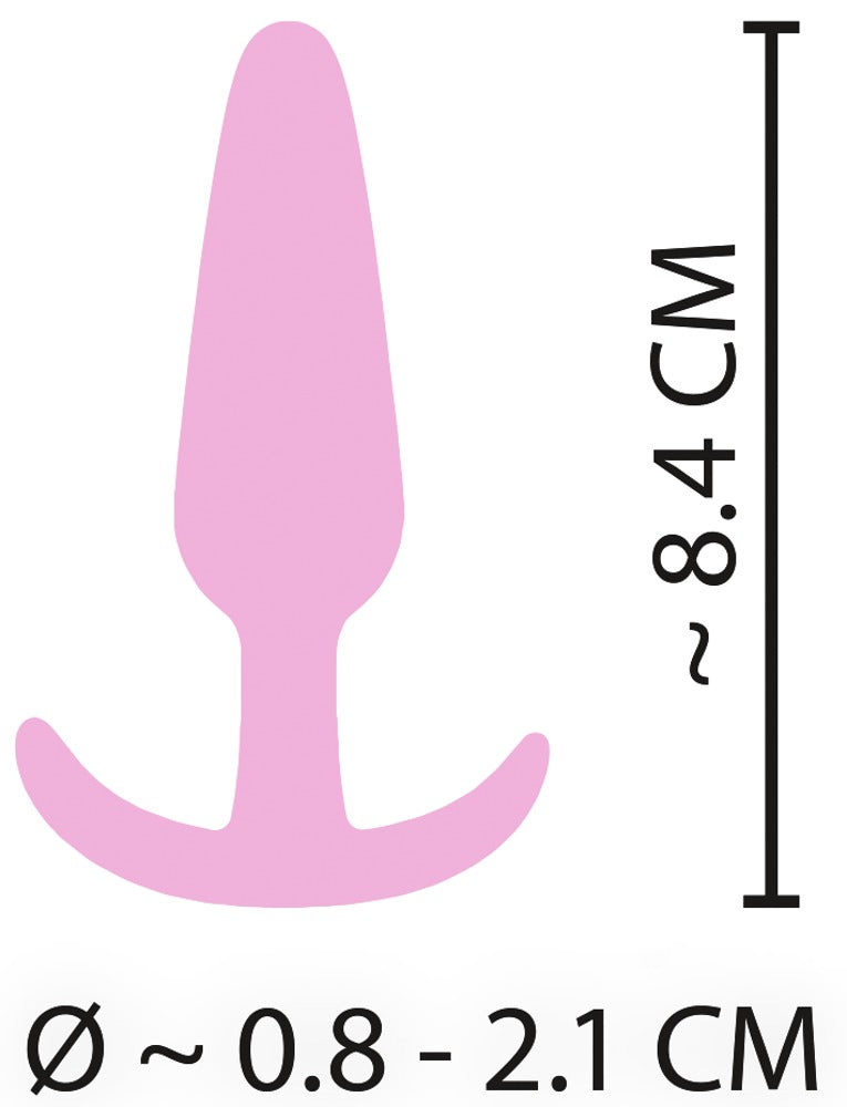 Rosa Cuties Mini Buttplug för anal nybörjarlek