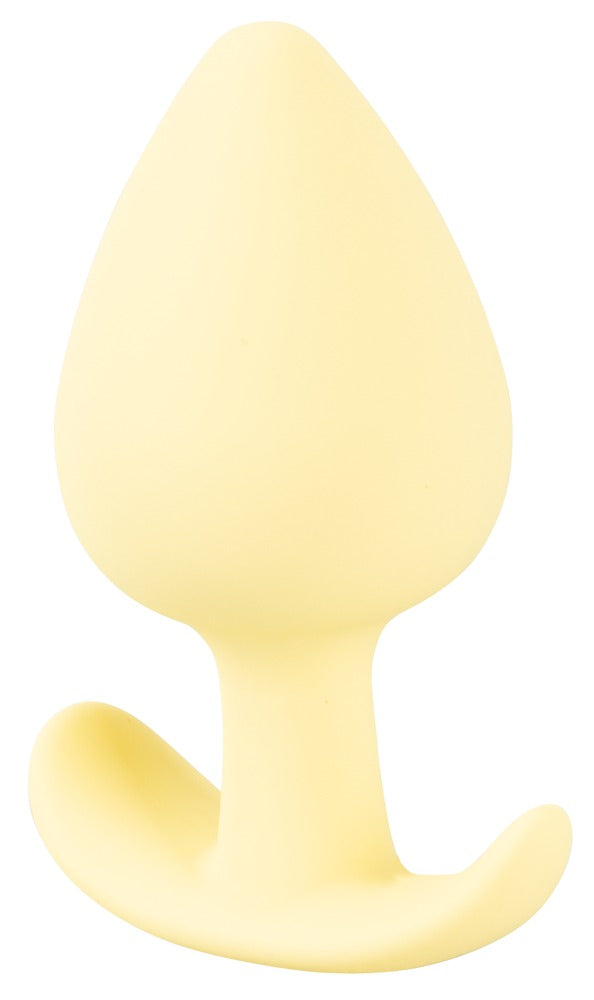 Cuties Mini Buttplug gul – bred bas som stoppar