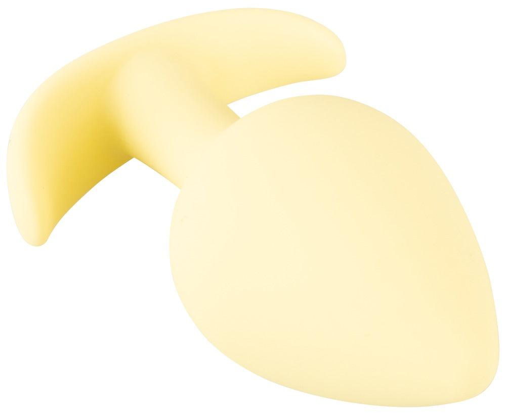 Cuties Mini Buttplug gul med avsmalnande hals