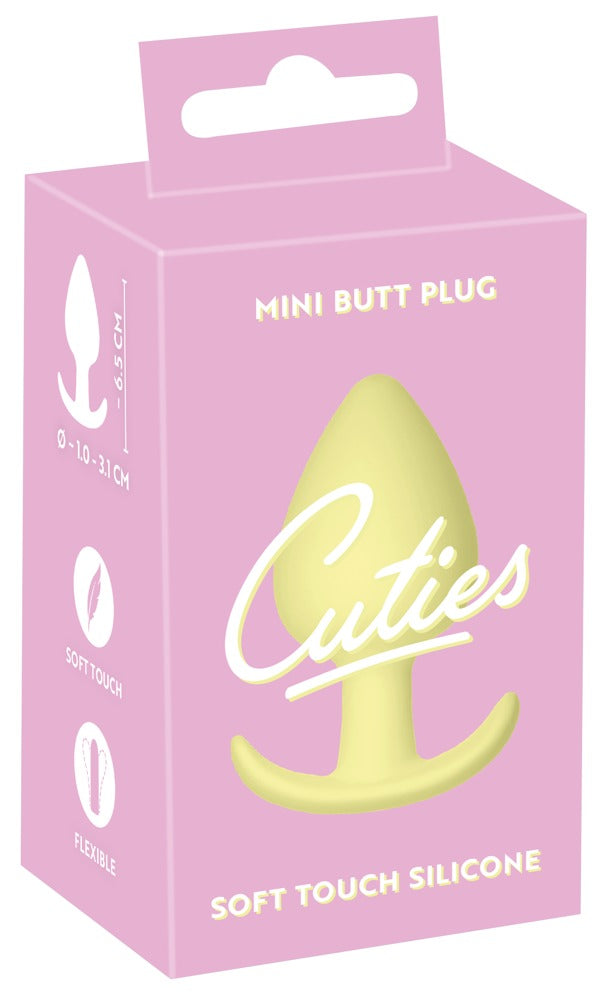 Förpackning till Cuties Mini Buttplug i gult