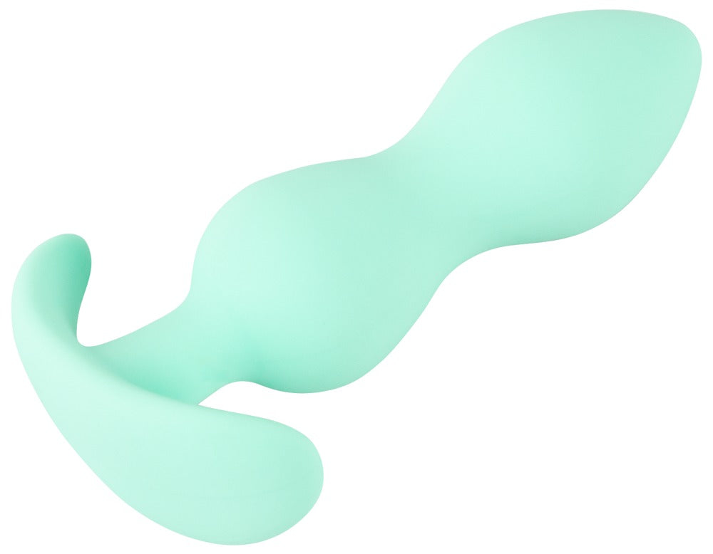 Mintgrön Cuties buttplug i mjuk böjlig silikon