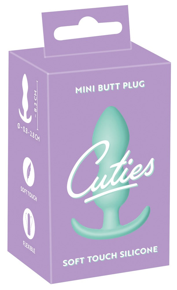 Förpackning till Cuties Mini Buttplug i mintgrönt