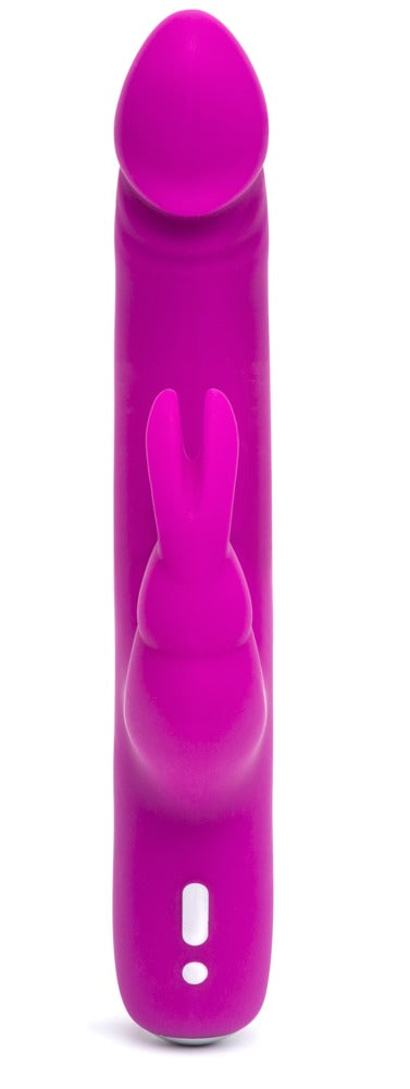Lila Happy Rabbit Slimline Realistic rabbitvibrator, sidovy