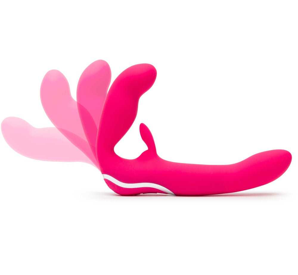 Rosa Happy Rabbit strapless strap-on – selfri pegging-leksak