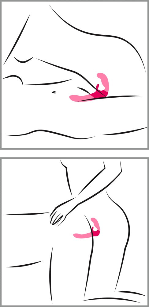 Rosa Happy Rabbit strapless strap-on i böjlig silikon