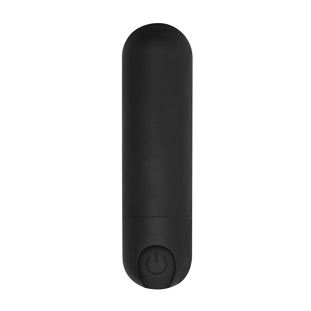 7 Speed Rechargeable Bullet Black ståendes mot vit bakgrund.