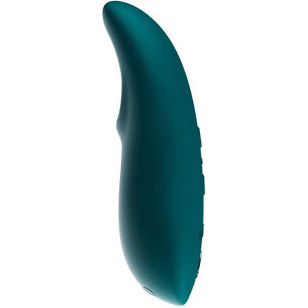 We-Vibe Touch X Green Velvet ståendes från sidan mot vit bakgrund.