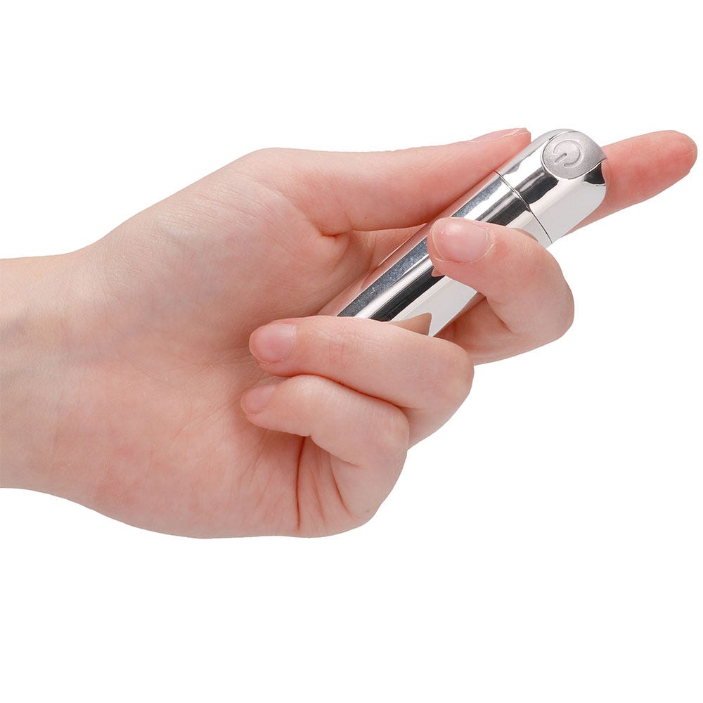 10 Speed Rechargeable Bullet Silver - Lustly