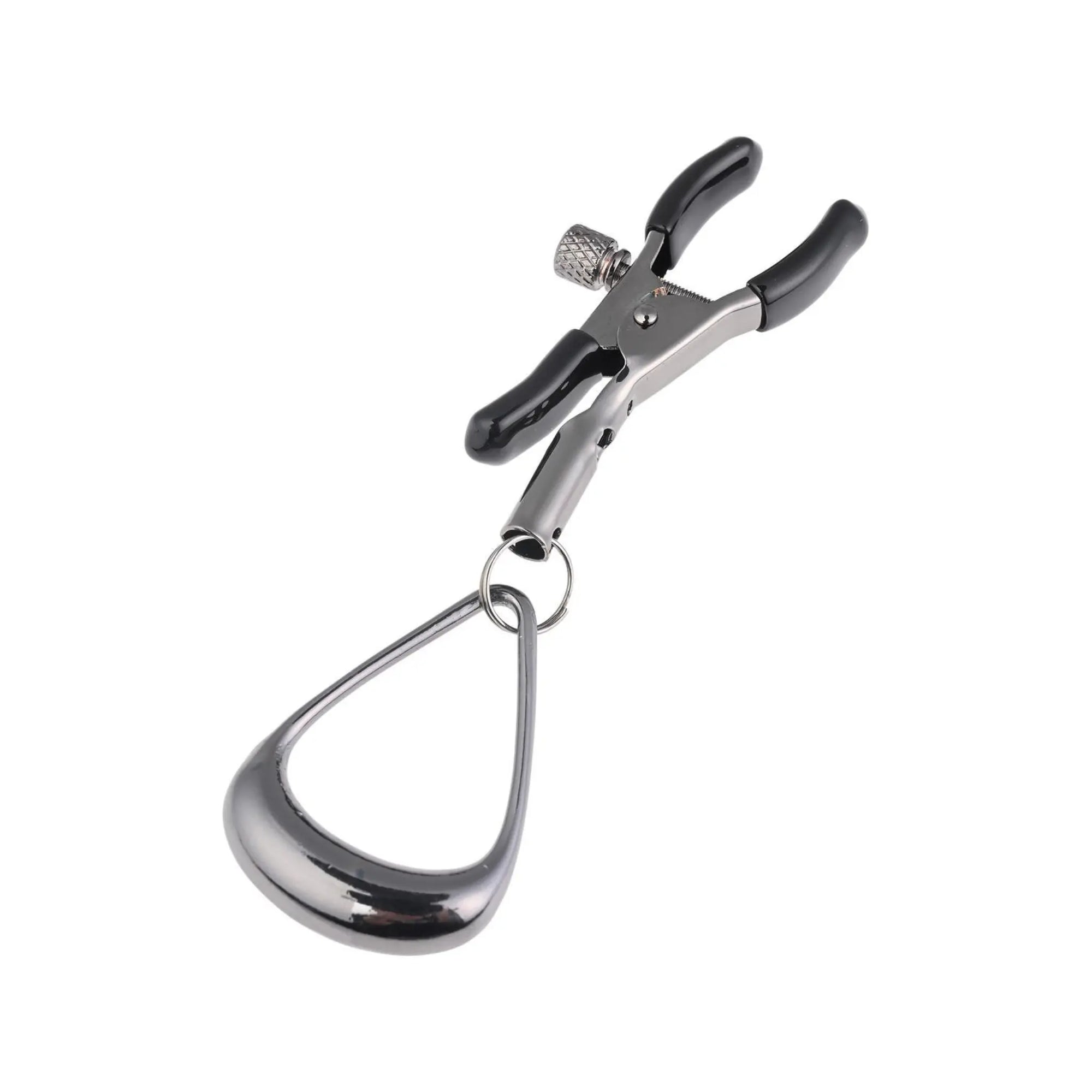 Sportsheets Velvet Noir Tuggable Nipple Clamps på vit bakgrund