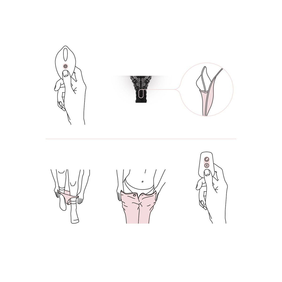Panty Rebel Vibrating Panties, vattentät klitorisvibrator