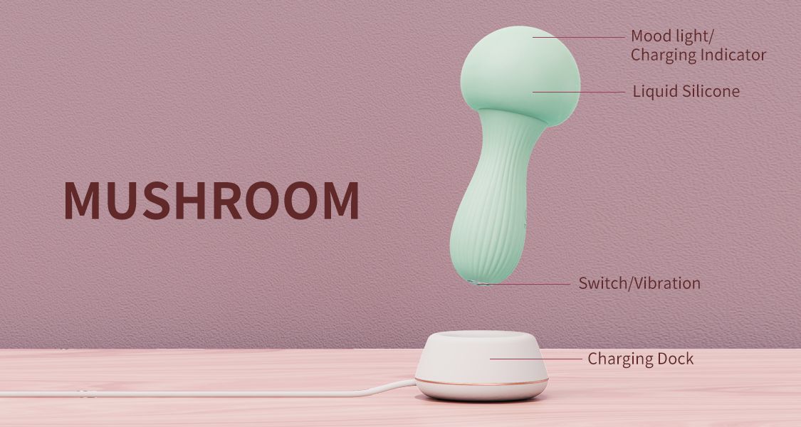 OTOUCH Mushroom i laddstation som lyser som en lampa