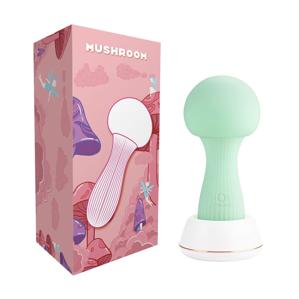 Grön OTOUCH Mushroom vibrator – vattentät med 7 lägen