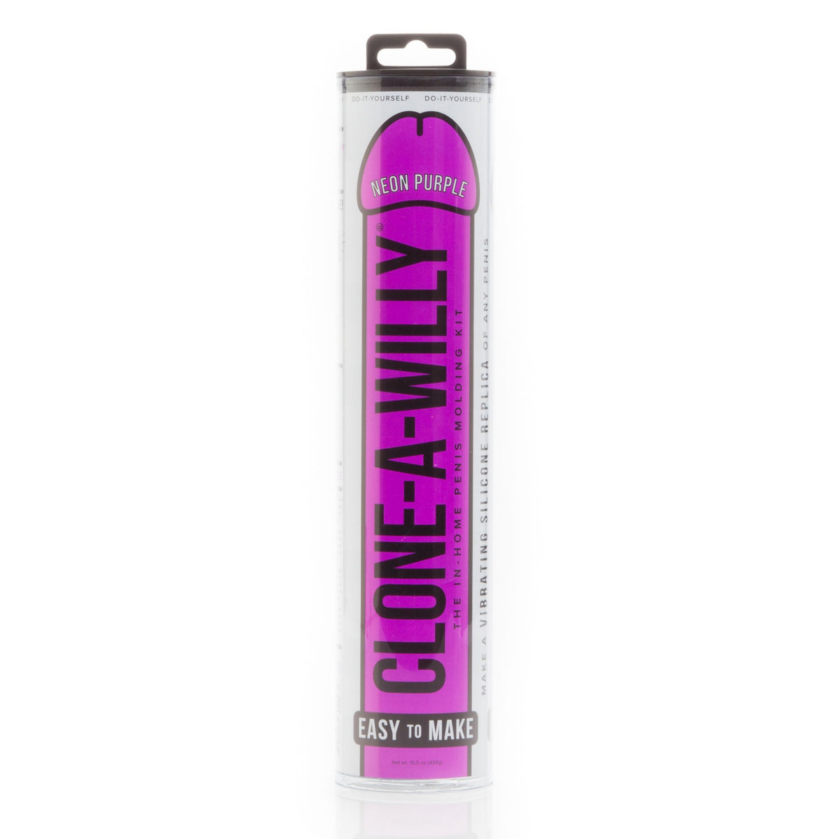 Clone-A-Willy Neon Purple kit med avgjutningspulver, silikon och vibrator