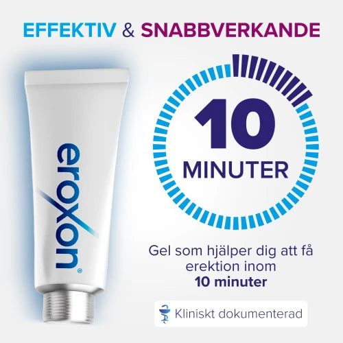 Eroxon Potensmedel gel i förpackning med fyra endostuber