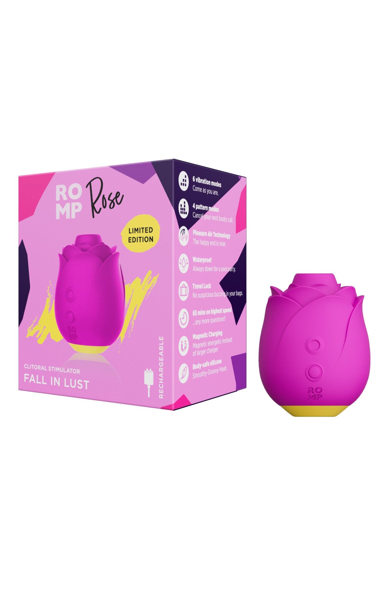 ROMP Rose – rosformad lufttrycksvibrator med mjuk silikonöppning