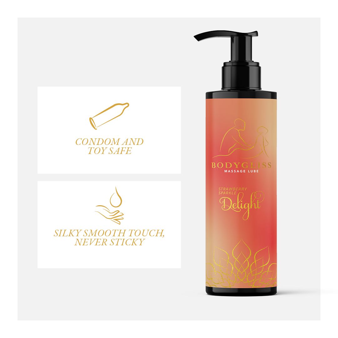 BodyGliss Massage Collection 2-in-1, vegansk silikonbaserad olja