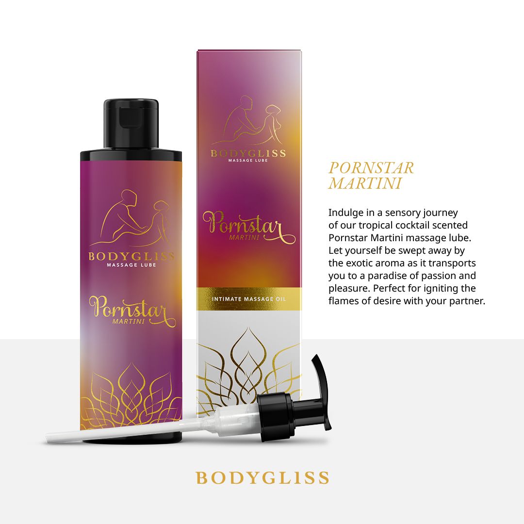 BodyGliss Pornstar Martini silikonbaserad massageolja med E-vitamin