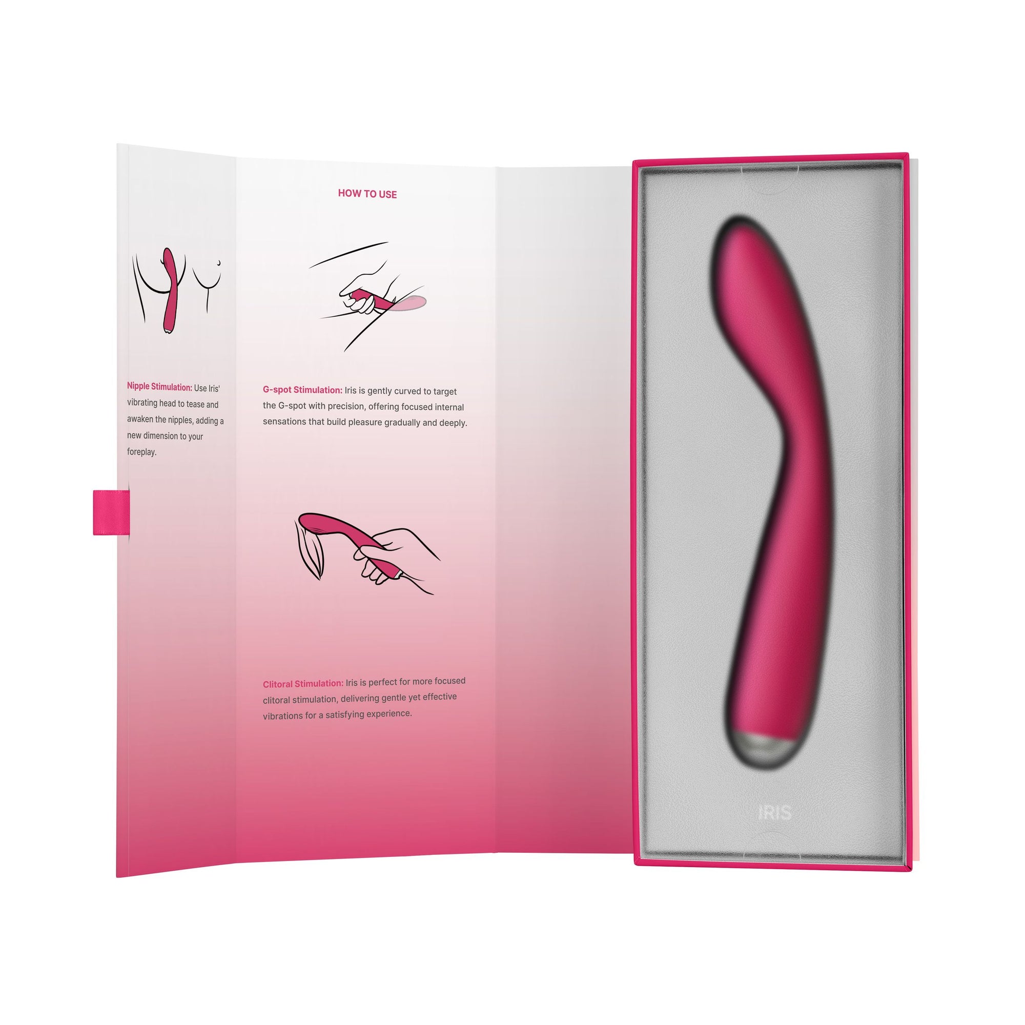 Rosa Svakom Iris – böjlig G-punktsvibrator med 10 lägen