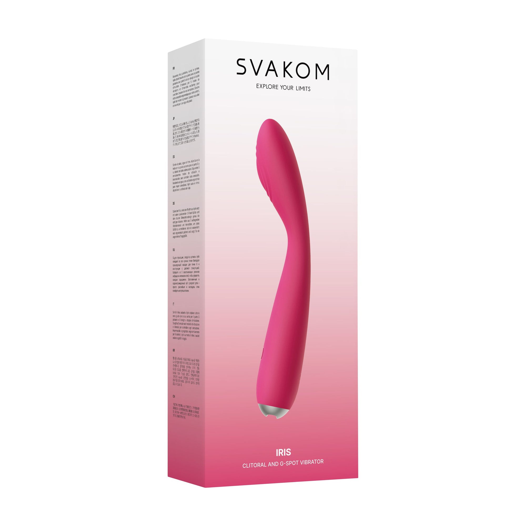 Svakom Iris rosa – vattentät vibrator för G-punkt och klitoris