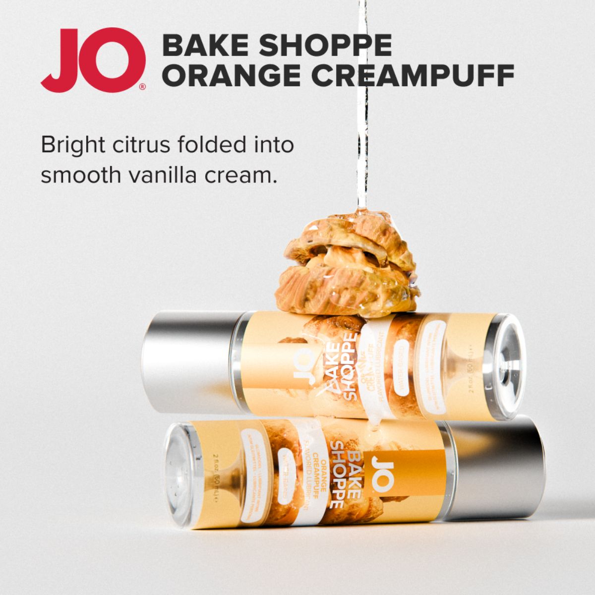 JO Bake Shoppe Orange Creampuff smaksatt glid för oralsex