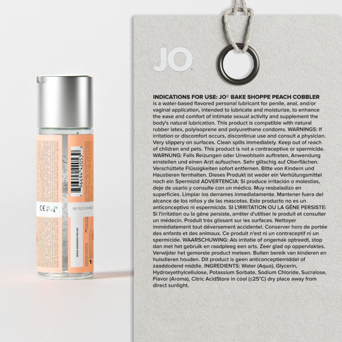 JO Bake Shoppe Peach Cobbler Lubricant 60ml