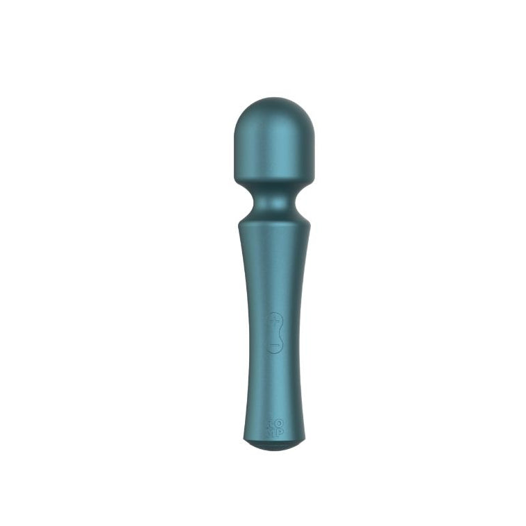 ROMP Presto mini wandvibrator i grönt med mjukt silikonhuvud