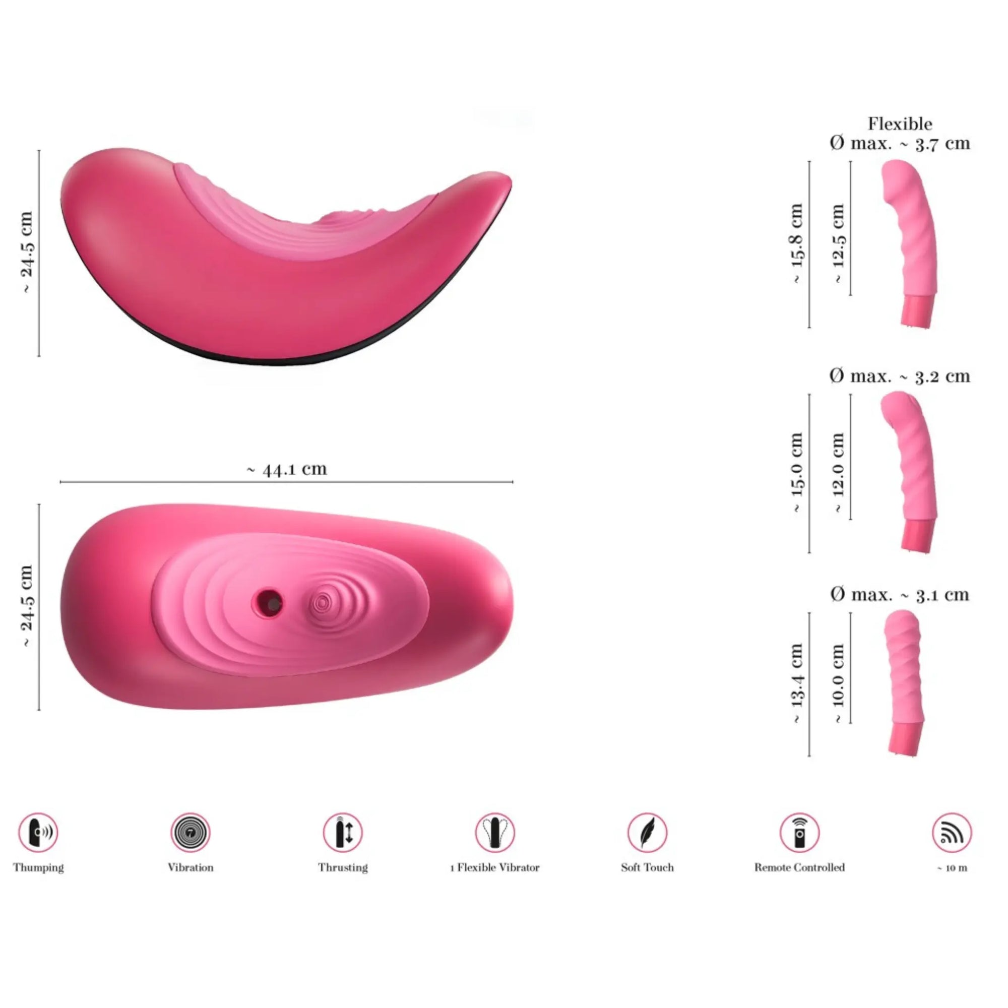 Informationsbild till Vibepad Ride On Gungande Sittvibrator