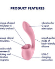 Products features på Satisfyer Tongue Genius