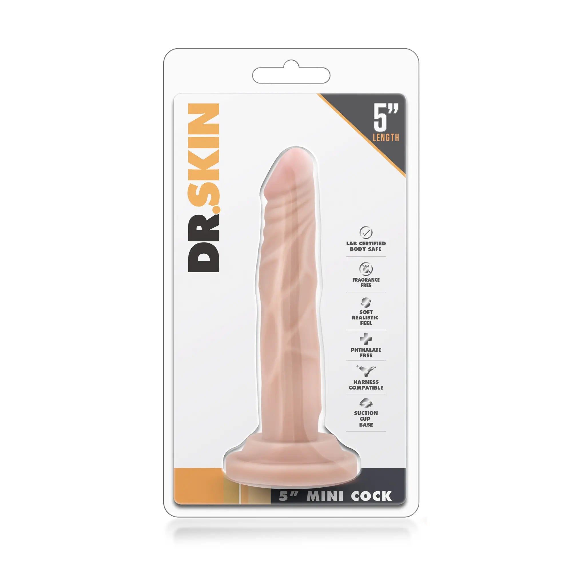 Kartong bild på Dr. Skin Realistic Dildo Flesh 14,6 cm Slim &amp; Sugkopp