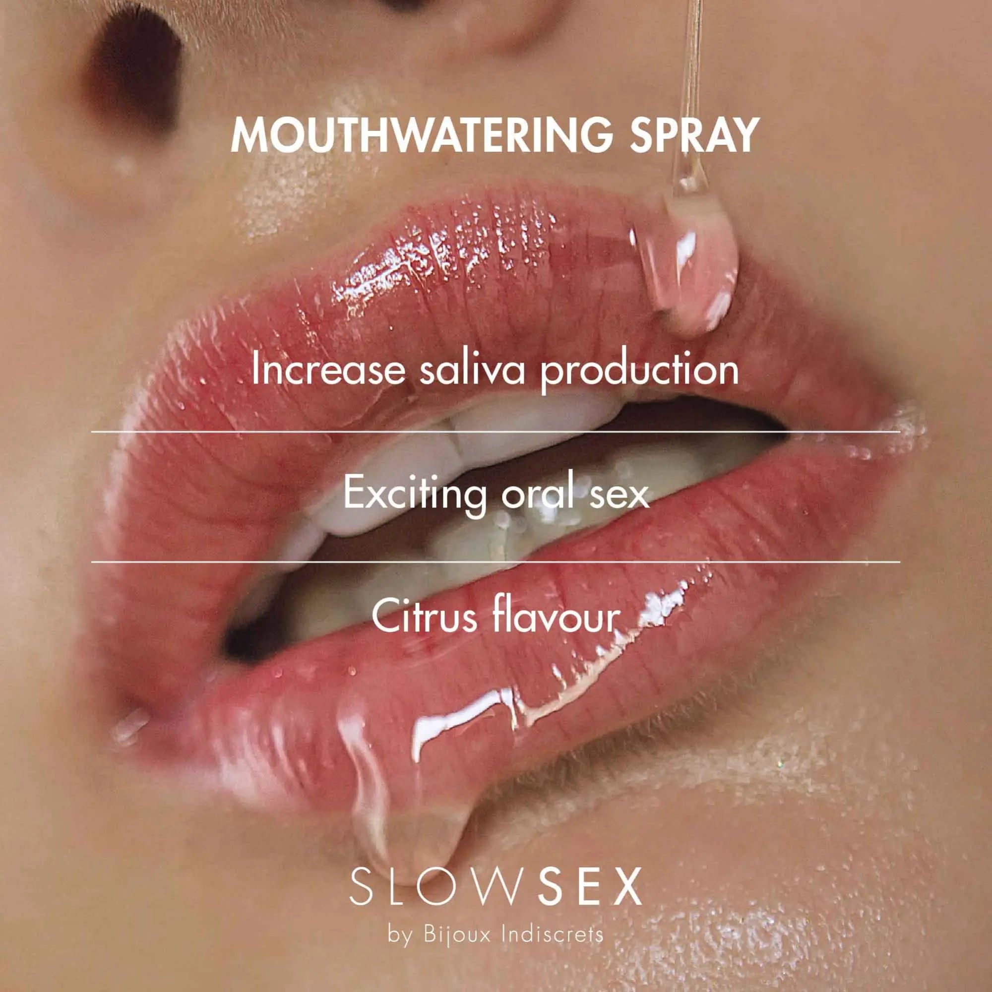 Moodbild förklarar hur Mouthwatering Spray Slow Sex fungerar
