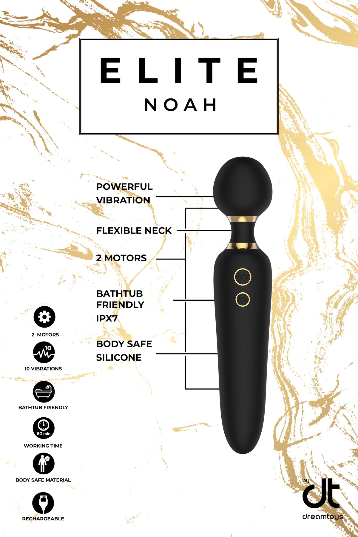 Elite Noah – 3 hastigheter och 7 rytmer per ände