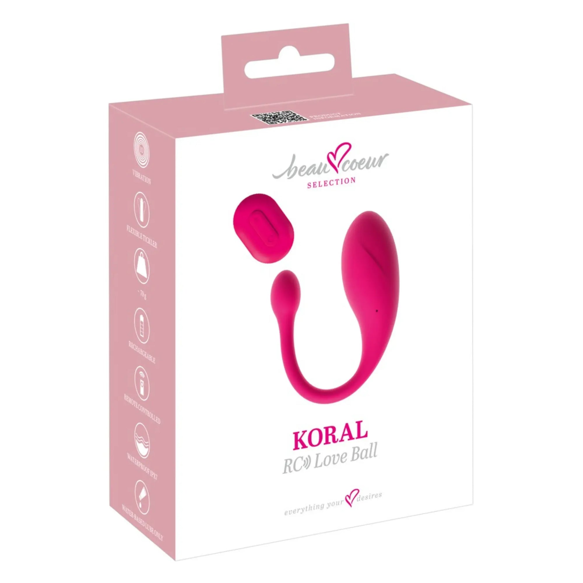 Kartongbilden på Beau Coeur Koral Bärbar Vibrator