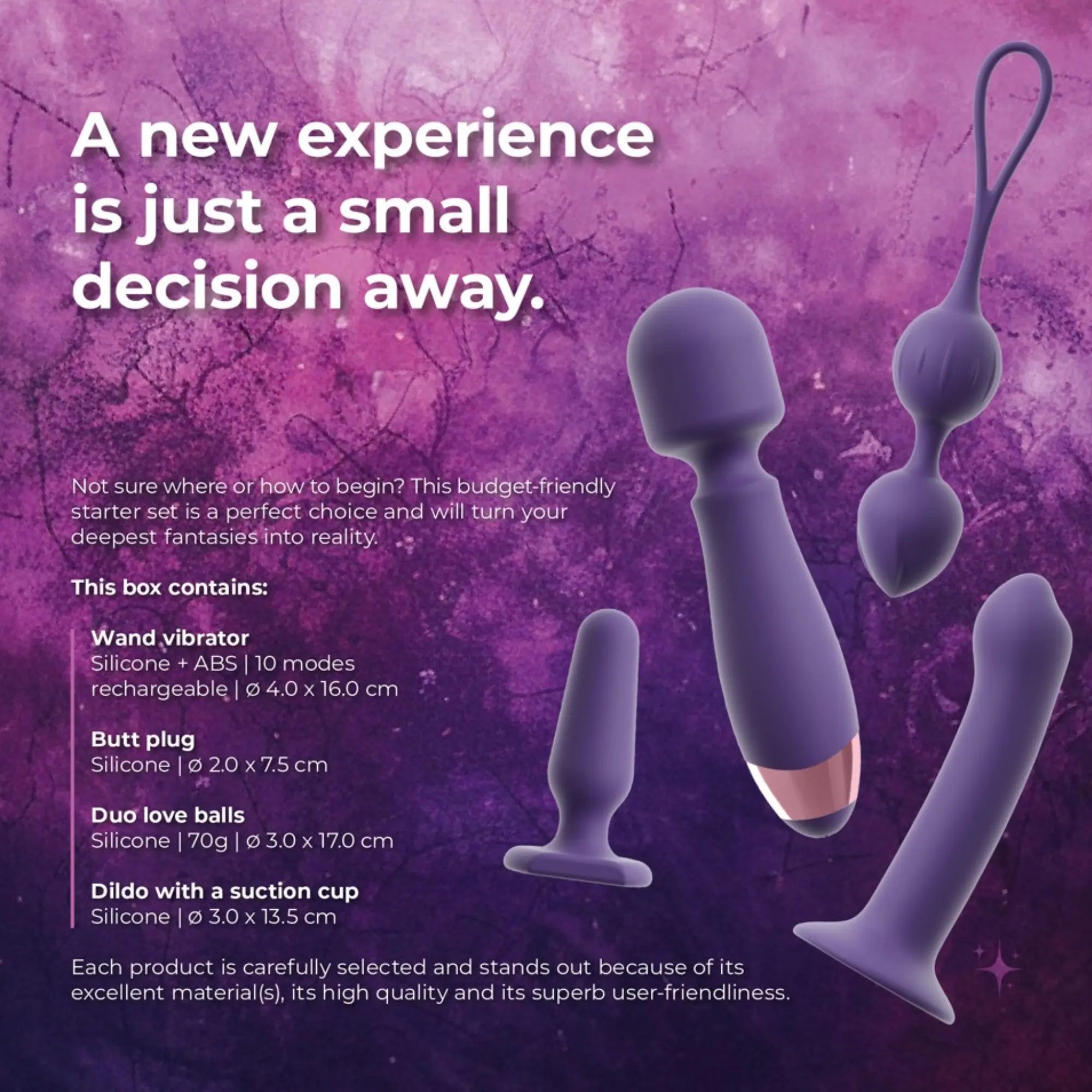 En informationsbild påMagic Shiver Starter Set Feminine Kit