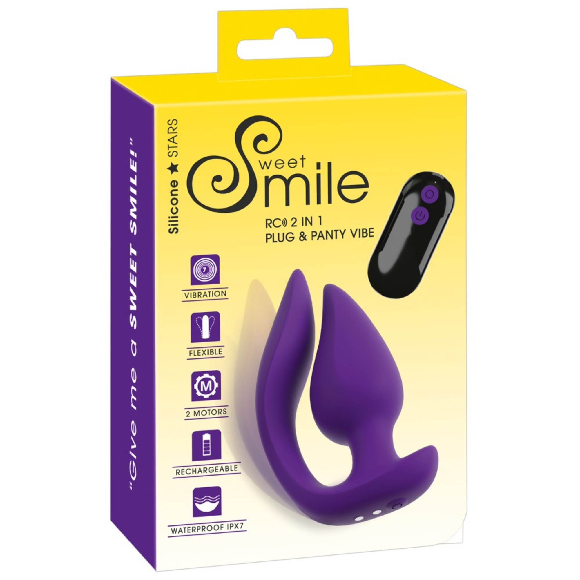 Förpackning Sweet Smile 2-in-1 Plug &amp; Trosvibrator