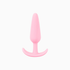 Cuties Mini Buttplug i rosa silikon med smal spets och T-formad fot