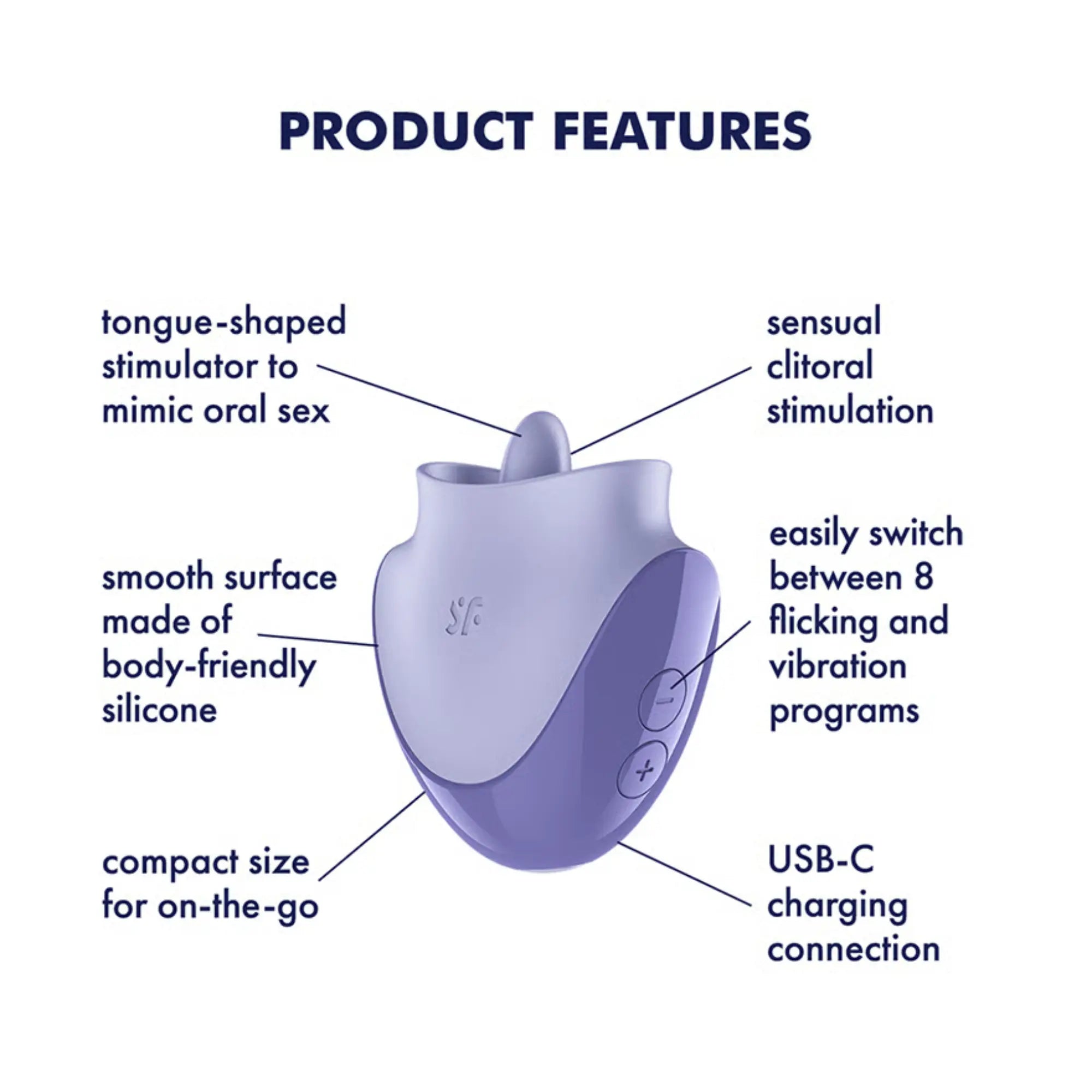 Produkt features för Satisfyer Tongue Dancer