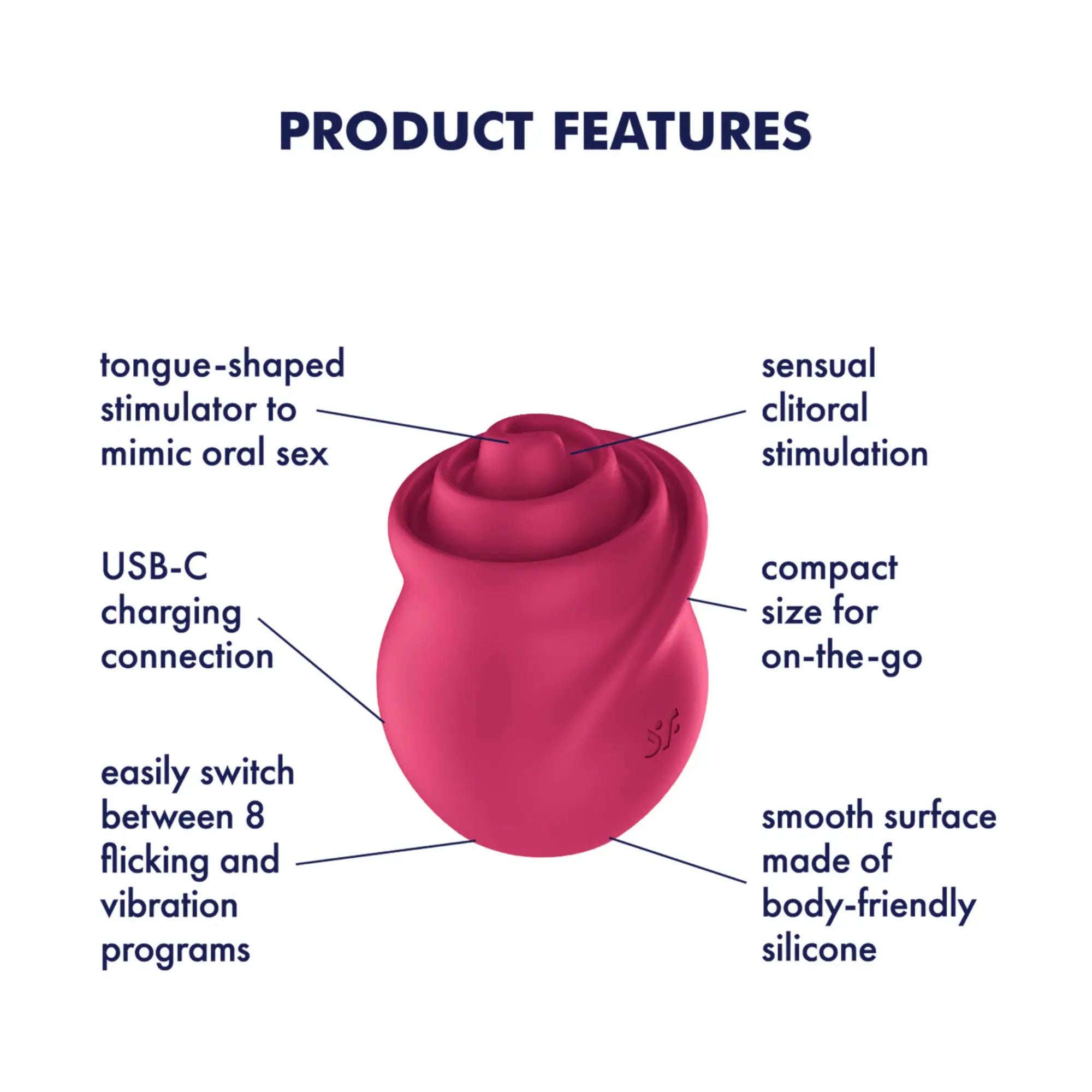 Product features för Satisfyer Tongue Twister