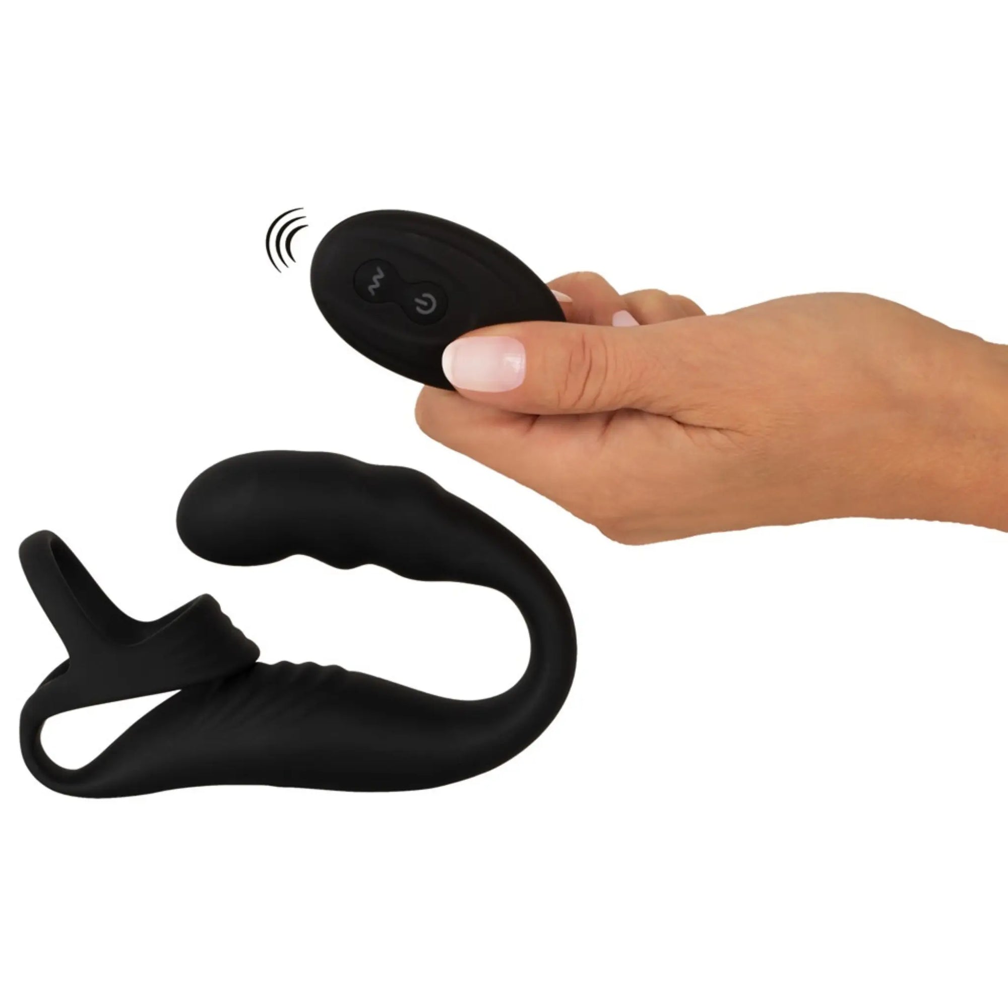 Penisring med Prostatavibrator med fjärrkontroll
