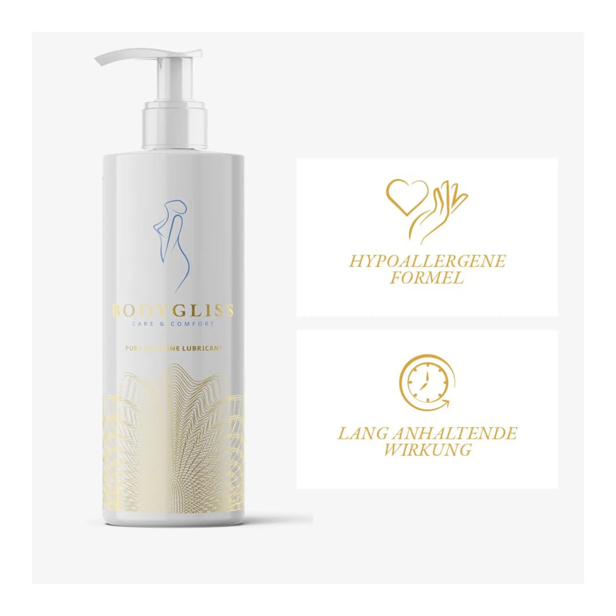 Bra val för dig som är känslig - BodyGliss Female Care Collection Care & Comfort Silicone 250 ml