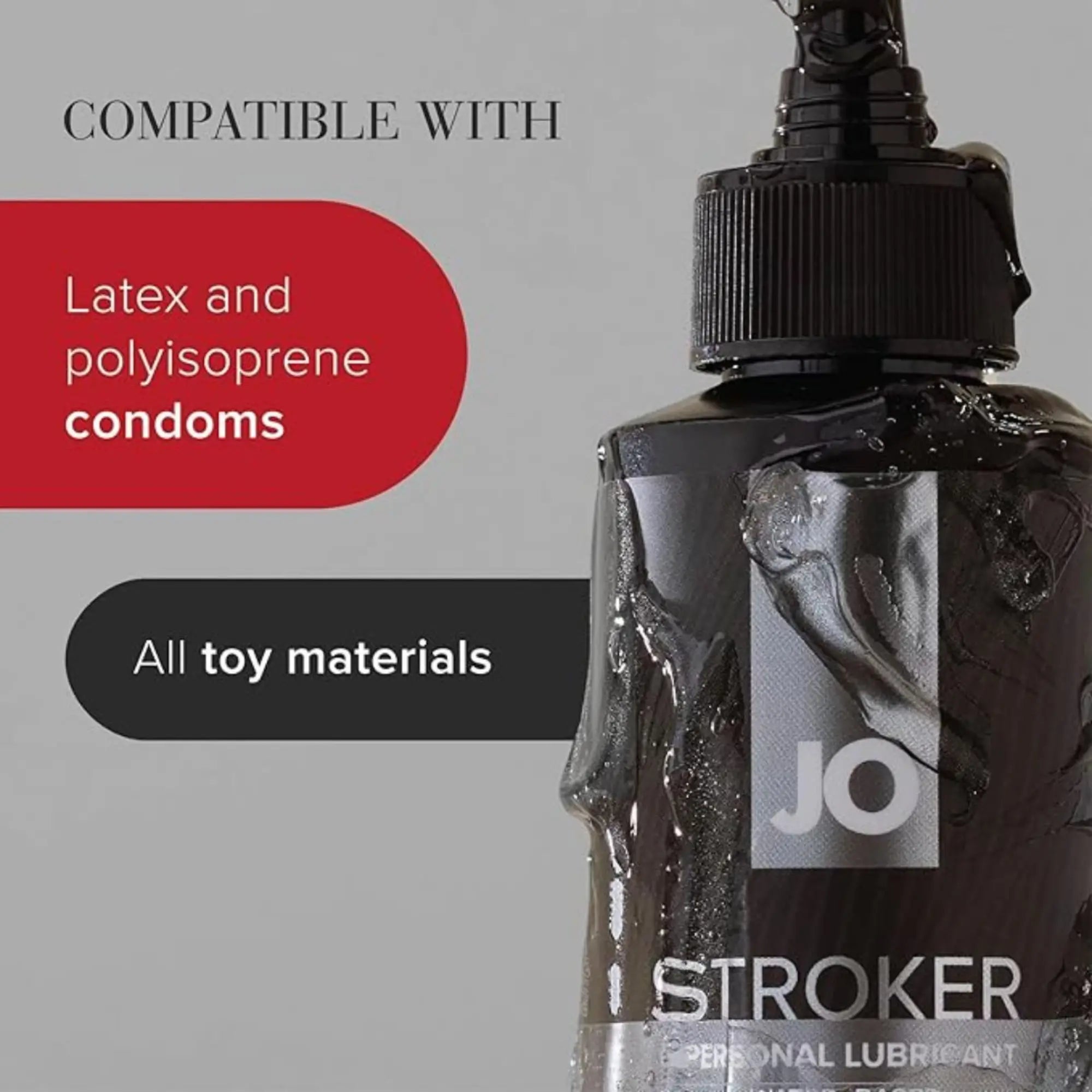 System JO Stroker Lubricant Vattenbaserat Glidmedel 240ml fungerar till alla leksaker