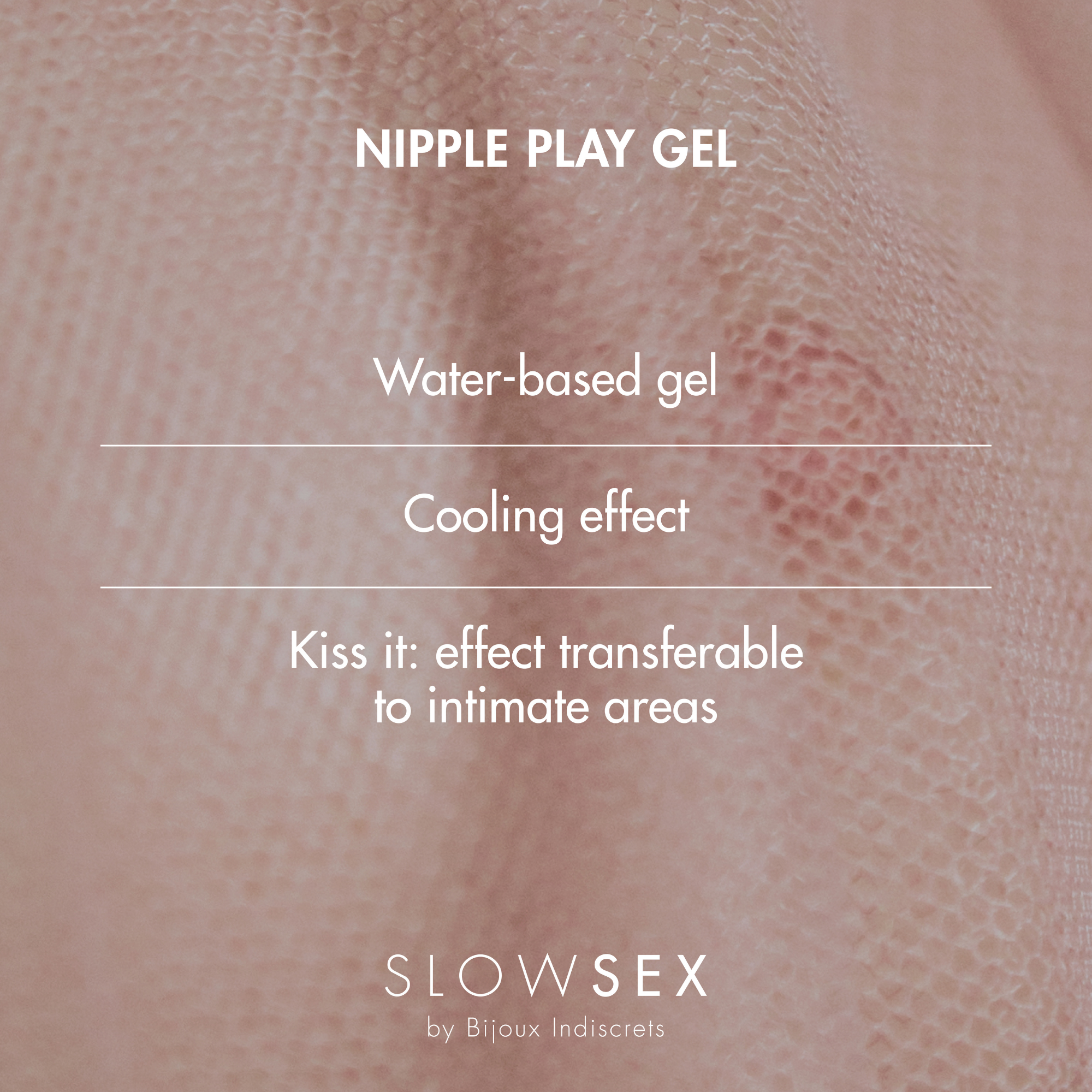 Nipple Play Gel Slow Sex, metallisk roll-on applikator